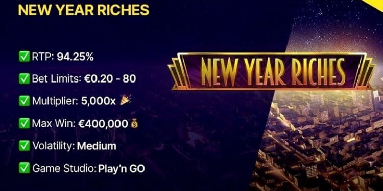 New Year Riches Slot is Here to Compliment Your Celebrations